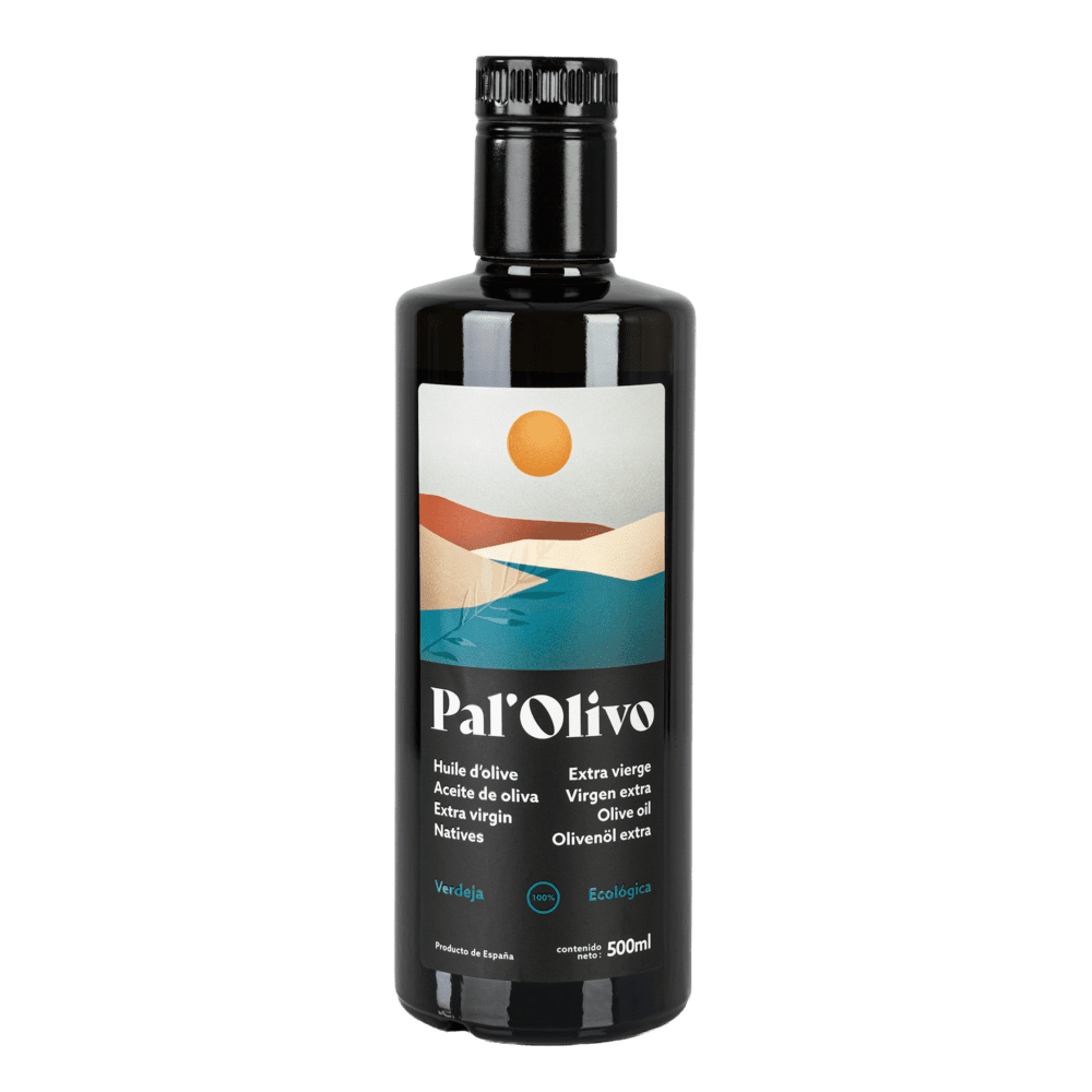 Bouteille Huile d'Olive Vierge Extra Bio Variété Verdeja (500ml) - Pal'Olivo Espagne